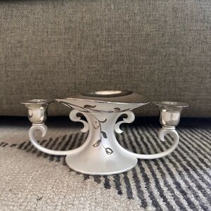 Lenox Silver Candle Holder